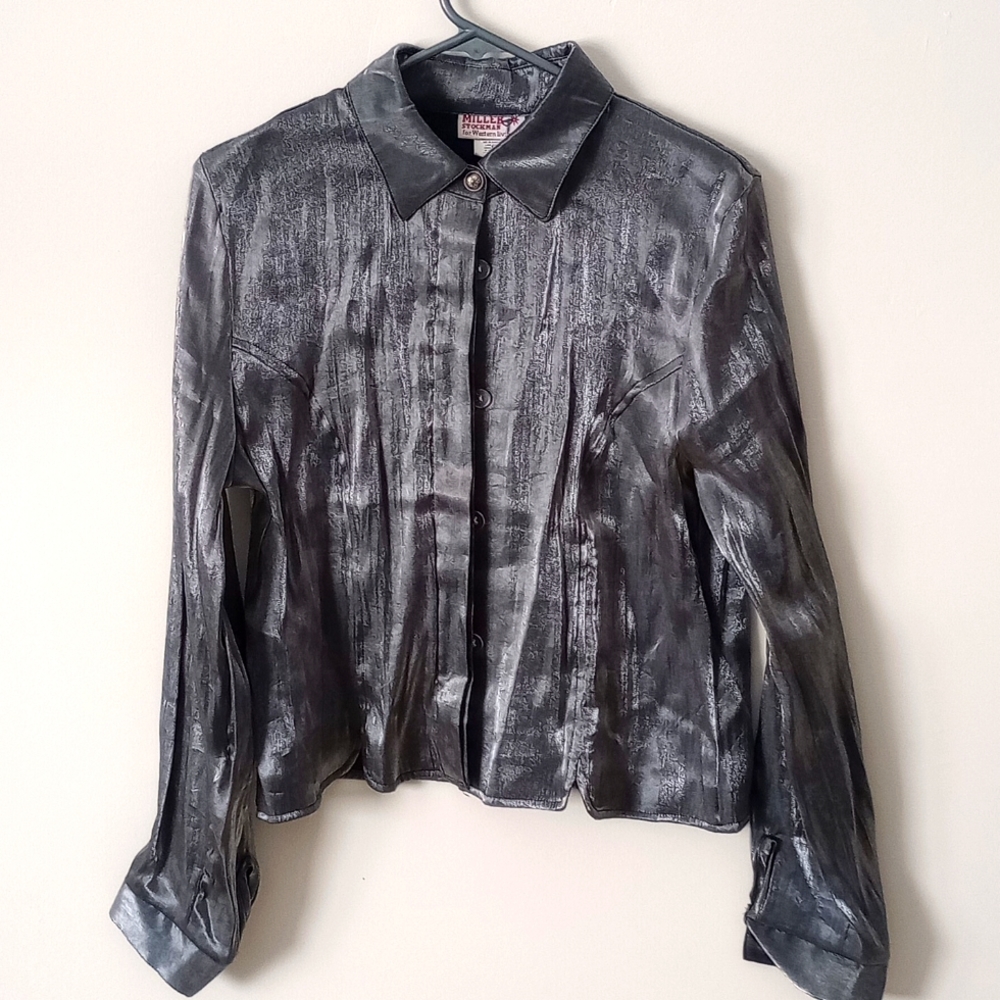 Miller Stockman silver metallic size Large